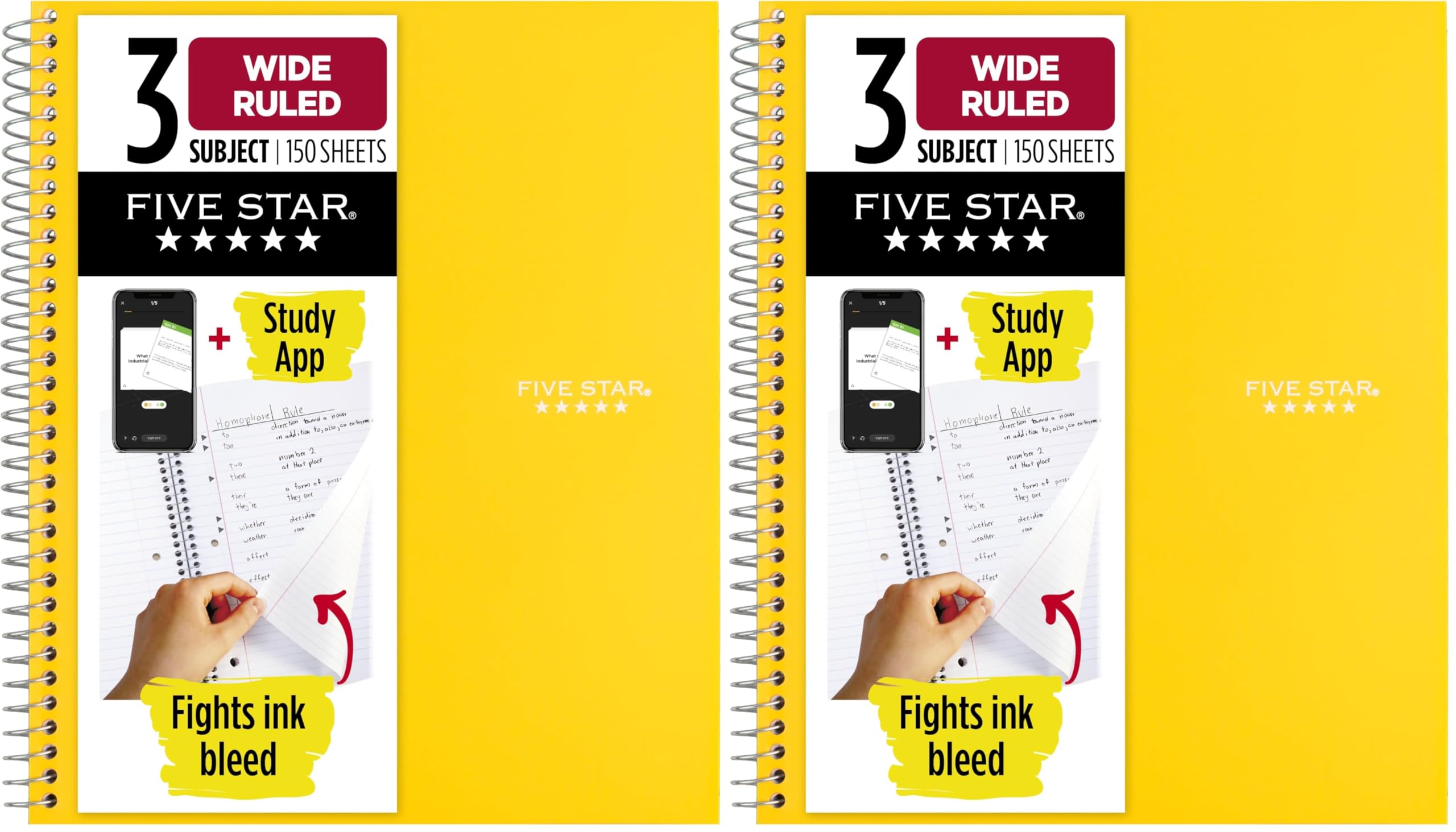 fivestar✨ Amazon.com : Five Star Spiral Notebook + Study App, 2 Pack